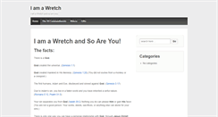 Desktop Screenshot of iamawretch.com